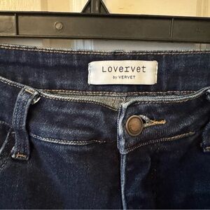 Lovervet by Vervet Women's Skinny Jeans - Dark Blue Tummy Control